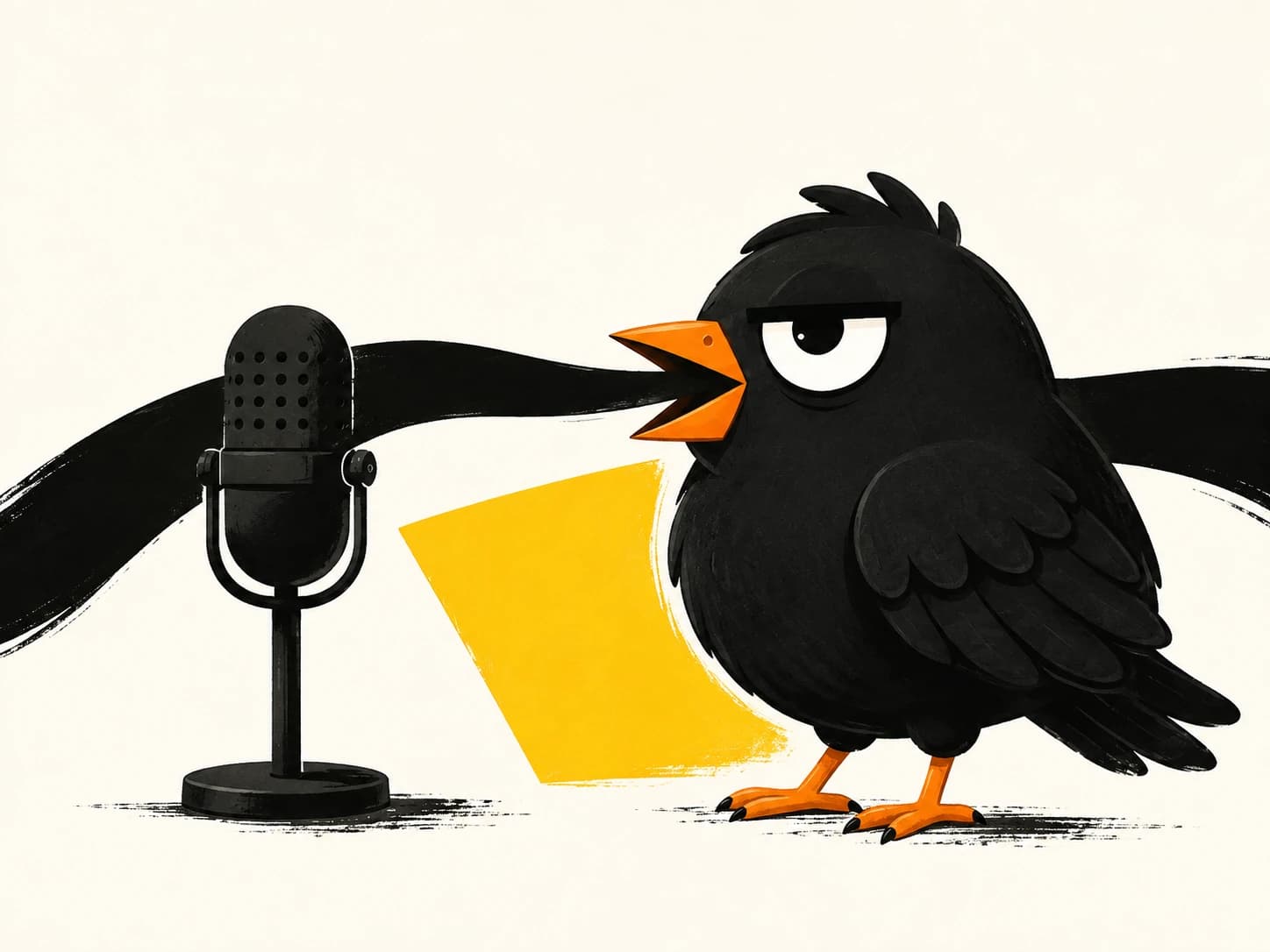 Ptichi records a first take at a studio microphone.