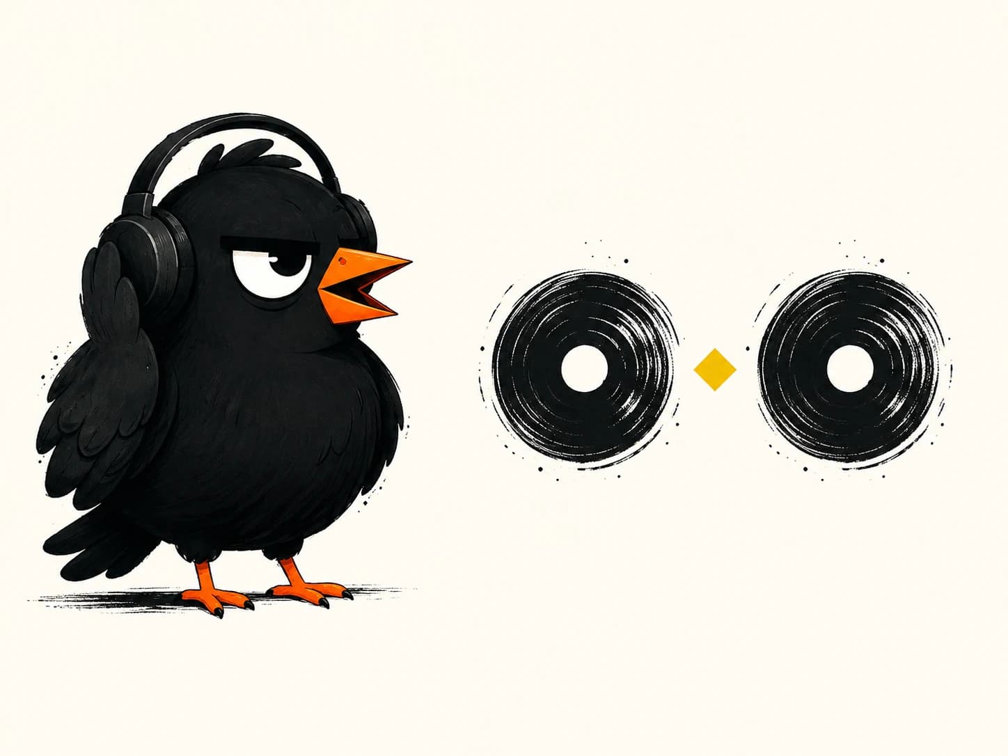 Ptichi wears headphones and compares two neutral recordings.
